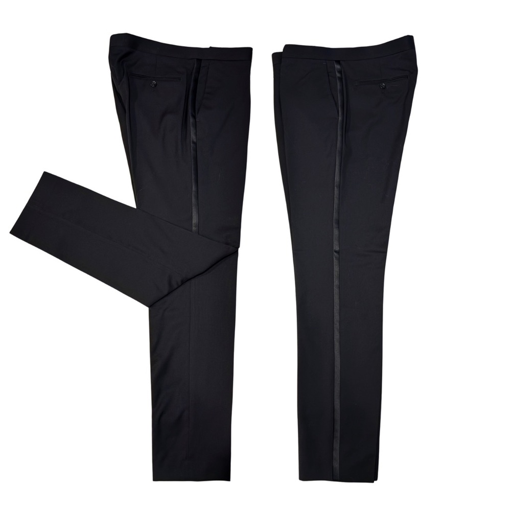 J.Crew Slim Fit Italian Wool Tuxedo Pant (34x34) w/ J. Crew Garment Bag